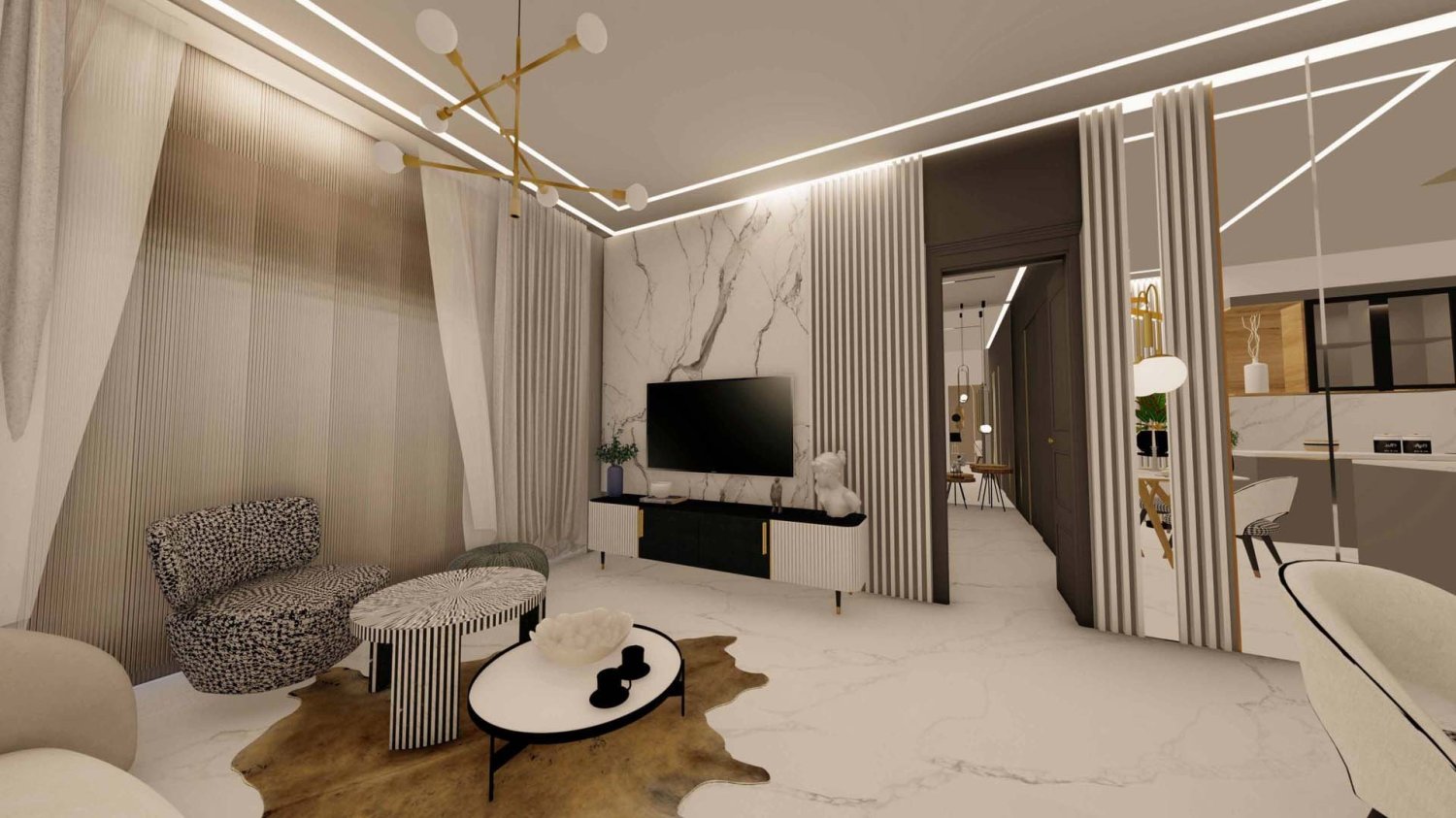 Квартира с 2 спальнями в 48 PARKSIDE BY TABEER, Аль-Барша, ОАЭ № 61526