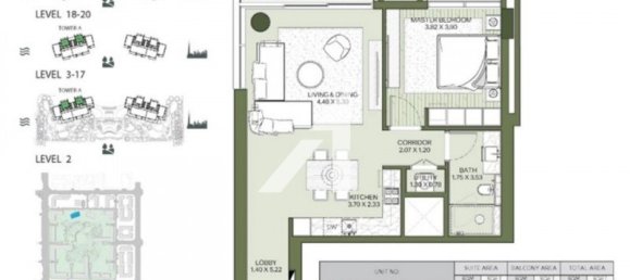 1 bedroom Apartment in City Walk, UAE No. 43720 16