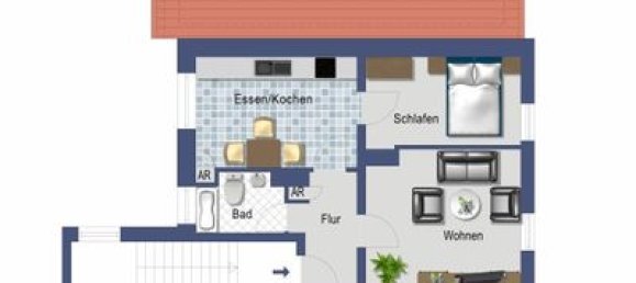 Apartamento de 2 divisões em Duisburg, Germany N.º 6114 2
