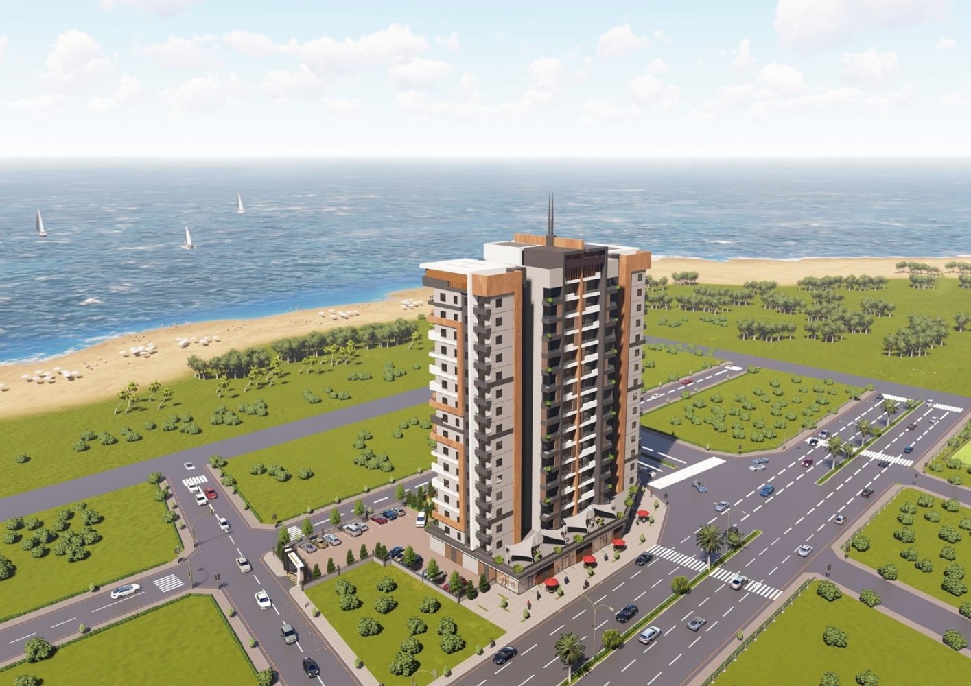 Wohnung 2+1 in Mersin, Turkey, Nr. 30767