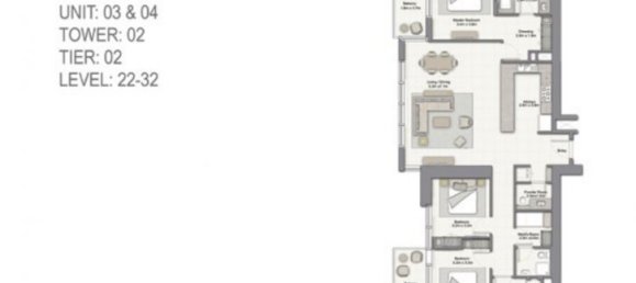 Apartamento de 3 dormitorios en Dubai Marina, UAE No. 50 9