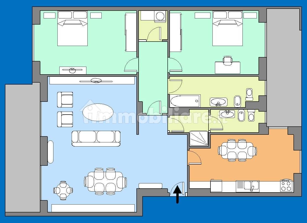 2 bedrooms Apartment in Turin, Italy No. 311475