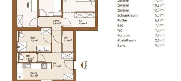 Apartamento de 4 habitaciónes en Favoriten, Austria No. 156115 14