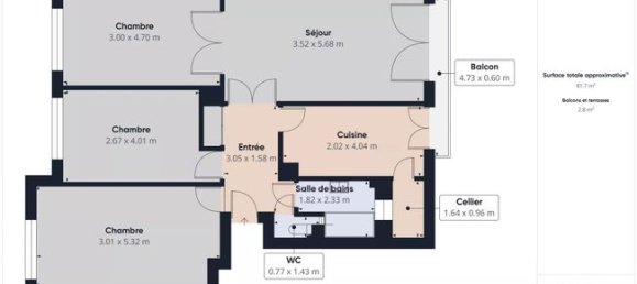 Apartamento T3 em Epinay-sur-Seine, France N.º 312411 13