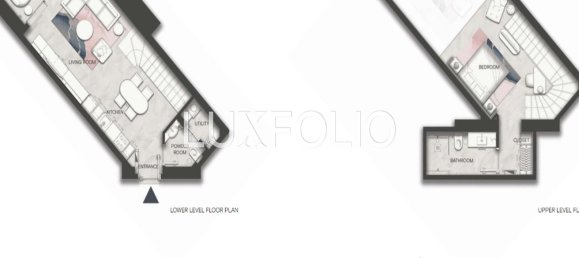 1 غرف نوم منزل ذو طابقين في الخليج التجاري, UAE رقم 101136 24