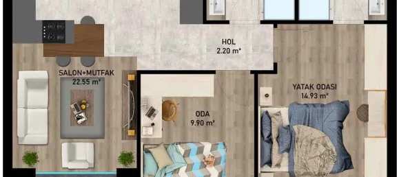 Apartamento de 2+1 en Aksu, Turkey No. 32777 12