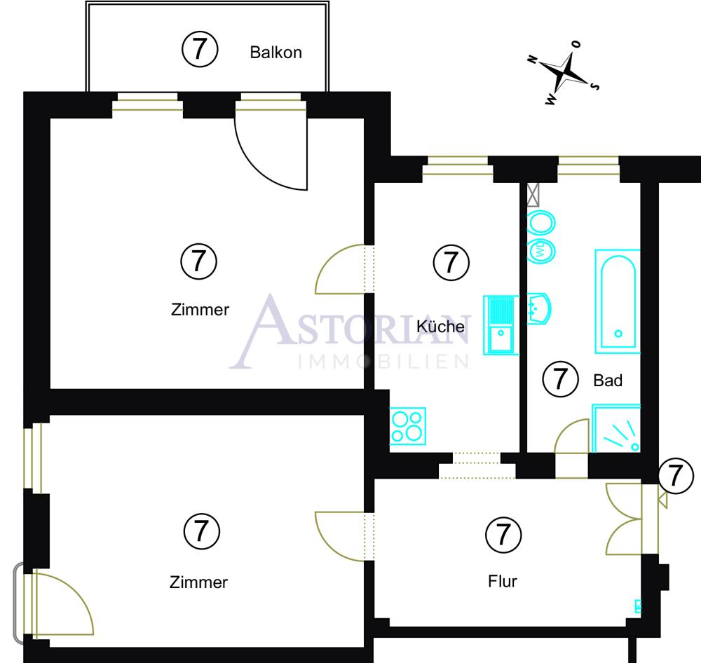 2-salle Appartement à Lichtenrade, Germany No. 224957