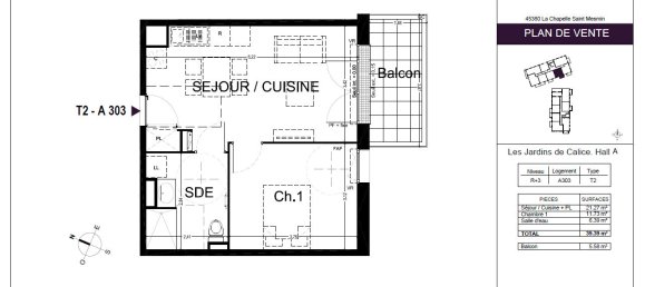 Estúdio em La Chapelle-Saint-Mesmin, France N.º 351320 3