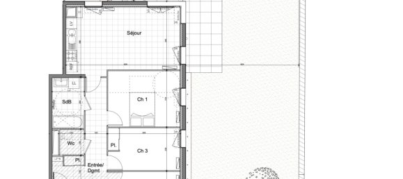 Apartamento de 3 dormitorios en Aubervilliers, France No. 171174 12