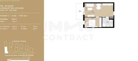 1 bedroom Apartment in St. Polten, Austria No. 174219 16