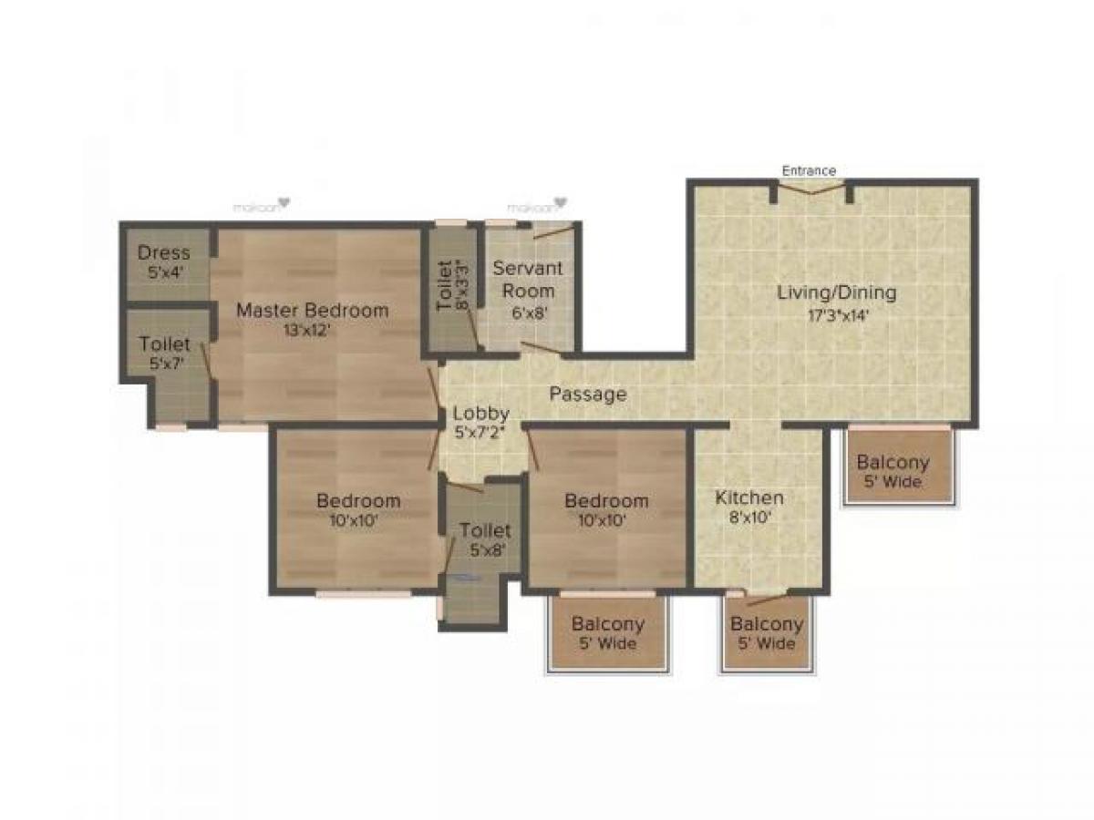 3 bedrooms House in Gurgaon, India No. 14015