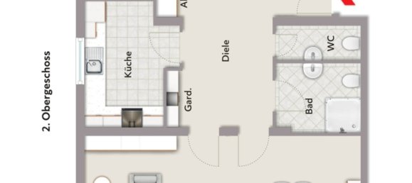 Apartamento de 3 habitaciónes en Aschaffenburg, Germany No. 276391 14