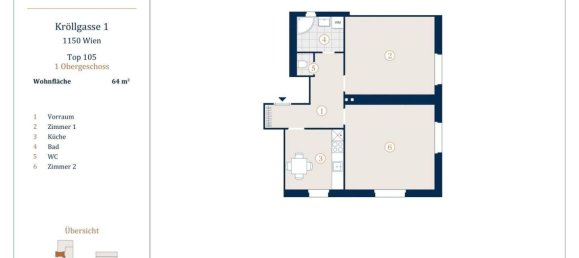 2-Zimmer Wohnung in Rudolfsheim-Funfhaus, Austria, Nr. 207395 12