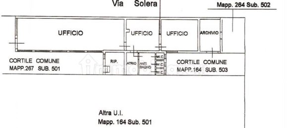 Офис с 4 комнатами в Крема, Италия № 14414 24
