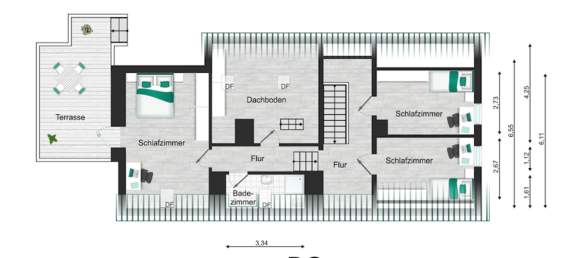 Замки и поместья с 4 комнатами в Зальцланд, Германия № 98050 40