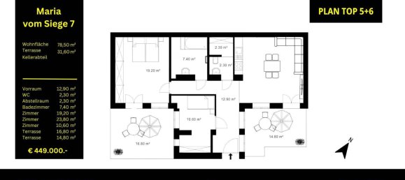 3 rooms Apartment in Rudolfsheim-Funfhaus, Austria No. 18694 19
