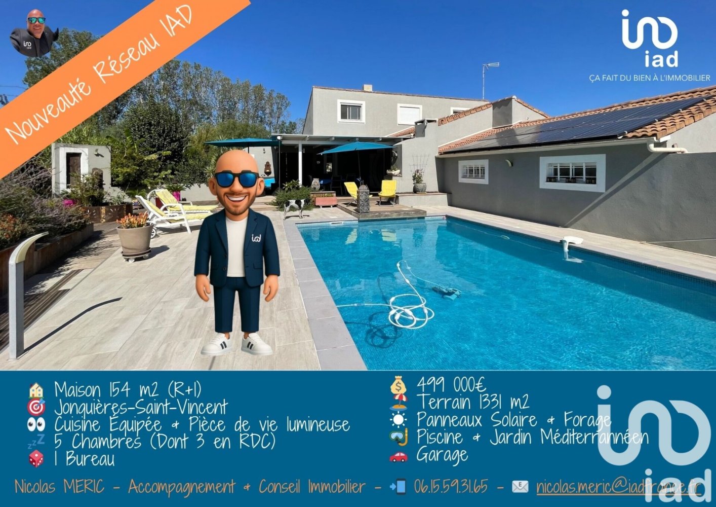 Villa T5 em Gard, France N.º 283203