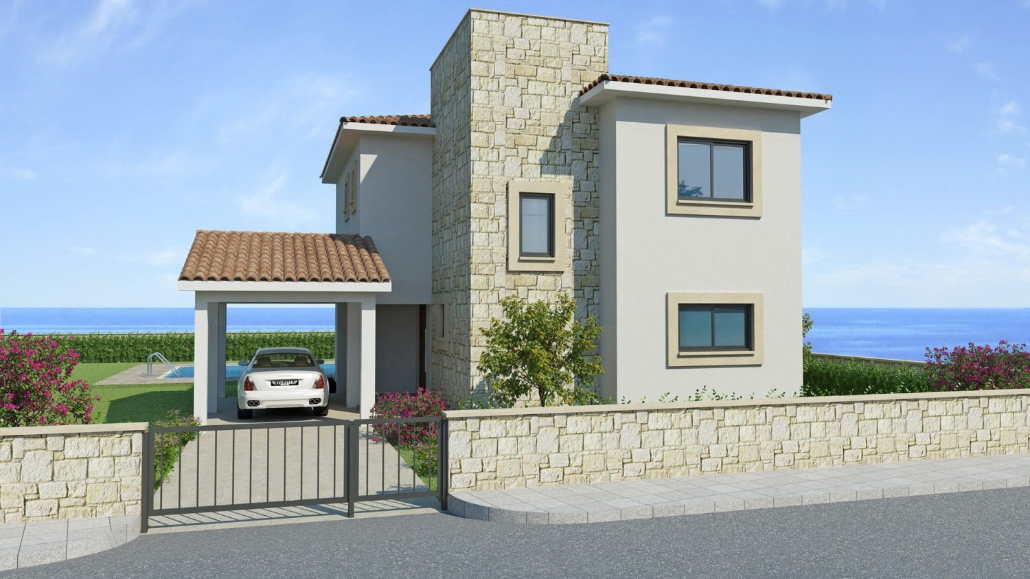 3 غرف نوم فيلا في Peyia Coastal Villas, Pegeia, Cyprus رقم 17392