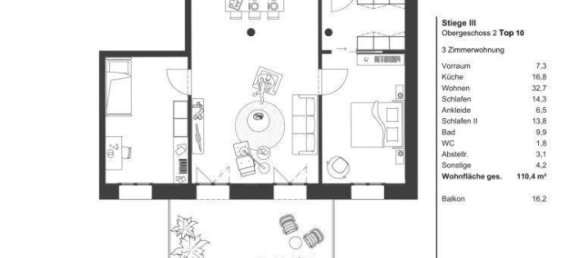 3 rooms Apartment in Vienna, Austria No. 80064 13