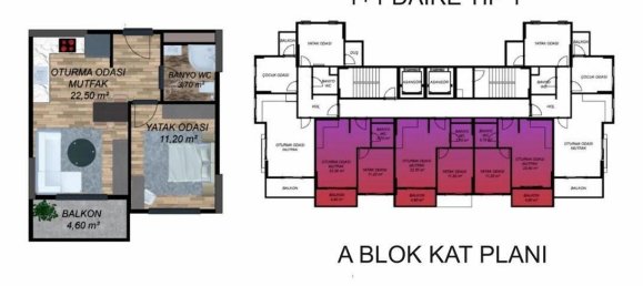 Apartamento de 2 habitaciónes en Erdemli, Turkey No. 30414 15