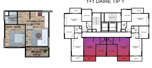 Apartamento de 2 habitaciónes en Erdemli, Turkey No. 30414 18