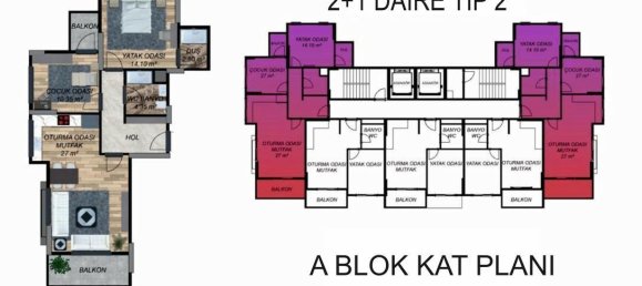 Apartamento de 2 habitaciónes en Erdemli, Turkey No. 30414 16