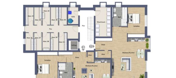 2 Schlafzimmer Wohnung in Oberbergischer, Germany, Nr. 227152 3