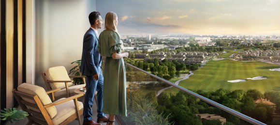 Квартира с 1 спальней в Fairway Residences, Дубай, ОАЭ № 63184 14