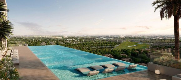 Квартира с 1 спальней в Fairway Residences, Дубай, ОАЭ № 63184 20