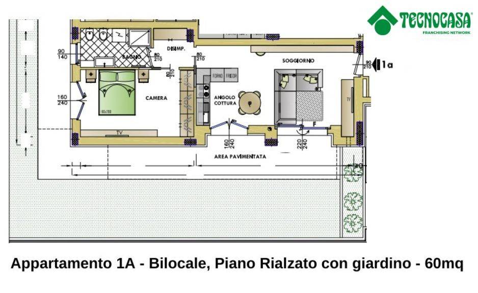Ático de 1 dormitorio en Cornaredo, Italy No. 98396