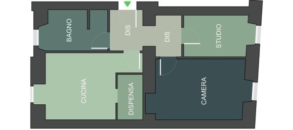 2 غرف نوم شقة في Monza, Italy رقم 311959 3