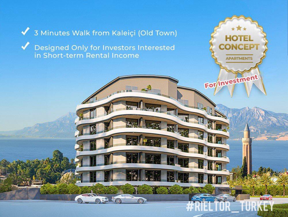 Apartment 1+1 in Antalya, Turkey No. 26370