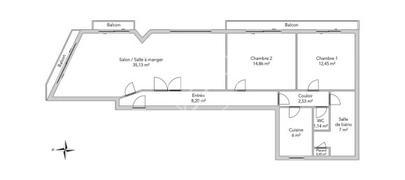 2 chambres Appartement à Paris, France No. 174469 26