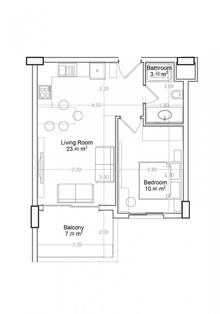 Apartment 1+1 in Yekta Green Life Gazipasa Residence, Gazipasa, Turkey No. 39504 1