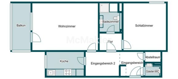 Apartamento de 1 dormitorio en Dortmund, Germany No. 354981 7