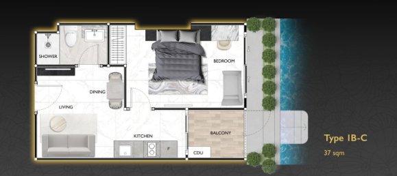 1 bedroom Condominium for sale in Pattaya, Chonburi, Eastern Thailand, Thailand № 165470 24