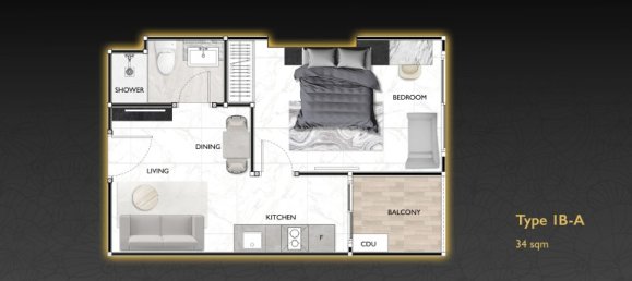 1 bedroom Condominium for sale in Pattaya, Chonburi, Eastern Thailand, Thailand № 165470 22