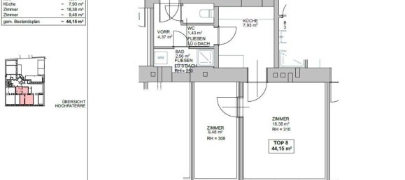 2-Zimmer Wohnung in Meidling, Austria, Nr. 260634 5