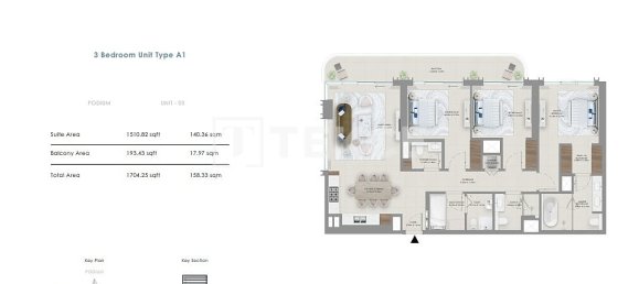 2 Schlafzimmer Wohnung in Mina Rashid, UAE, Nr. 102510 12