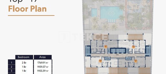 Apartamento T1 em Jumeirah Village Circle, UAE N.º 203404 24