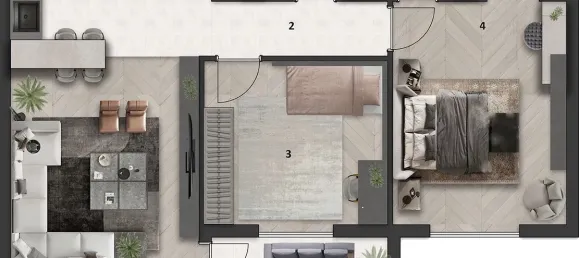 Квартира 2+1 в Аксу, Турция № 32550 20