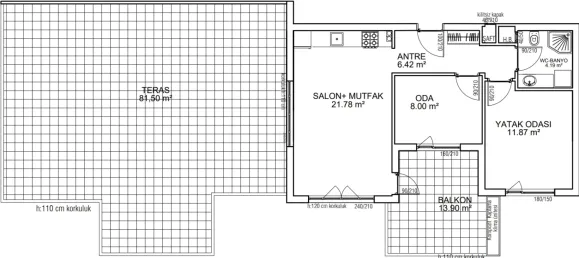 Apartment 2+1 in Aksu, Turkey No. 33180 29