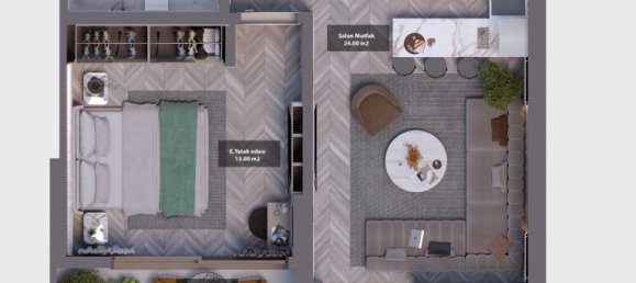 2 rooms Apartment in Mersin, Turkey No. 30134 23