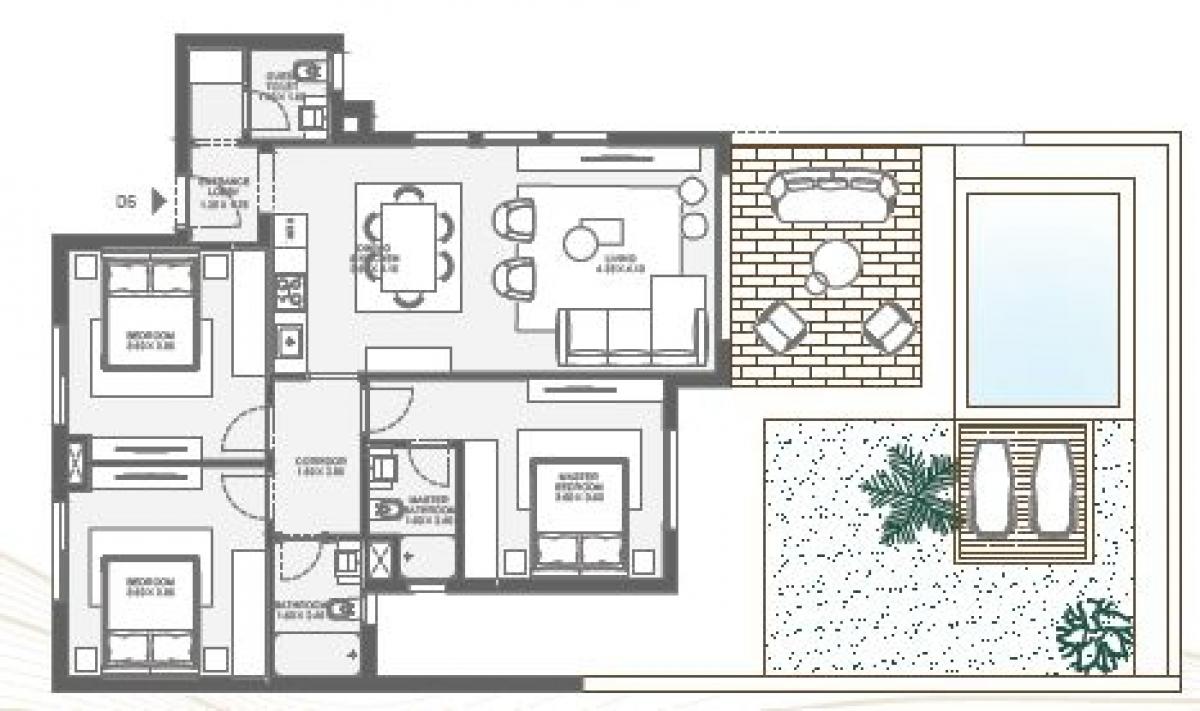 Condominio de 3 dormitorios en Red Sea, Egypt No. 2123