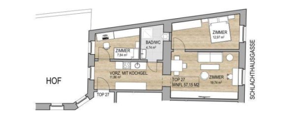 2-Zimmer Wohnung in Wien, Austria, Nr. 3833 7