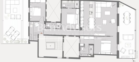 3 غرف نوم بانتهاوس في Barcelona, Spain رقم 163403 36