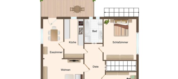 Бунгало с 1 спальней в Рейн-Зиг, Германия № 288246 15