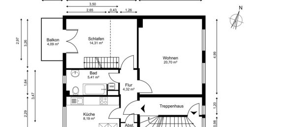 1 غرف نوم منزل ذو طابقين في Altona, Germany رقم 369288 15