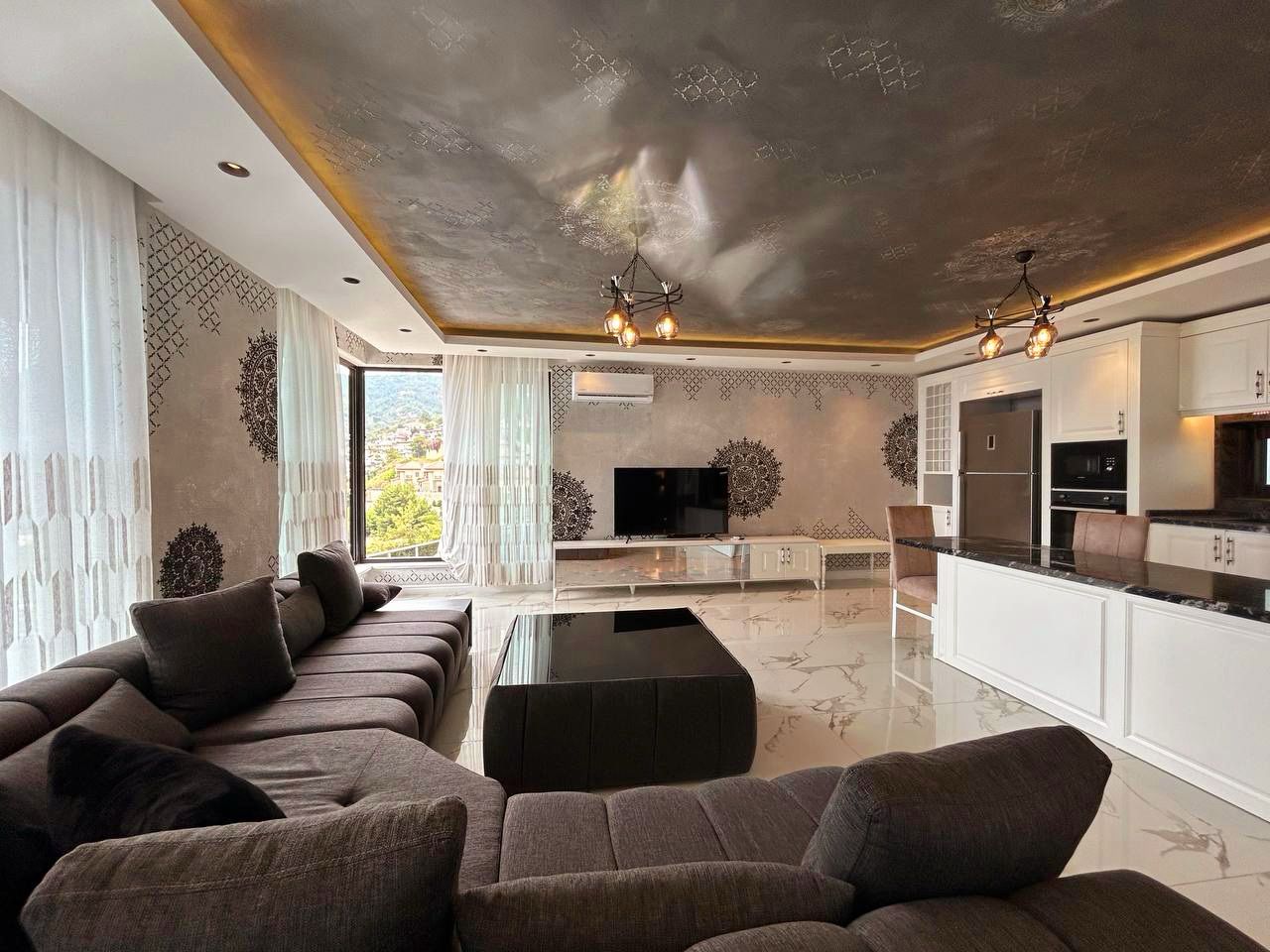 Villa 3+1 em Alanya, Turkey N.º 18540