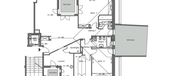 2 Schlafzimmer Penthouse in Bergamo, Italy, Nr. 264978 27